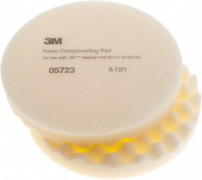3M: Foam Compounding Pad, 05723, Single Sided, Flat Back, 8"