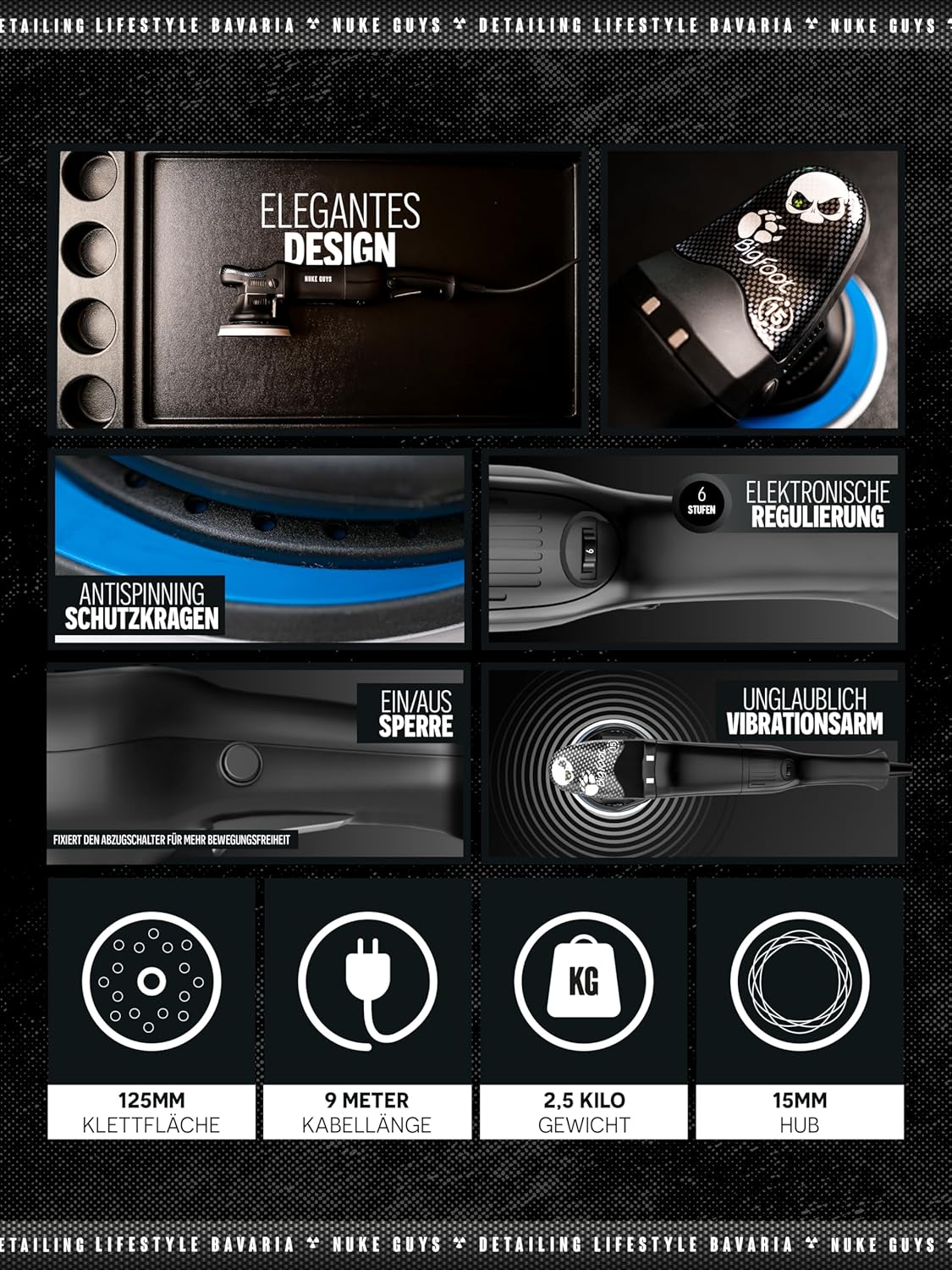 RUPES Big Foot LHR15ES | Lucidatrice rotorbitale | Orbita 15mm