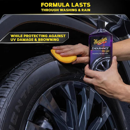 Kit Nero Gomme - Meguiar's Endurance Tyre gel + Pennello applicatore