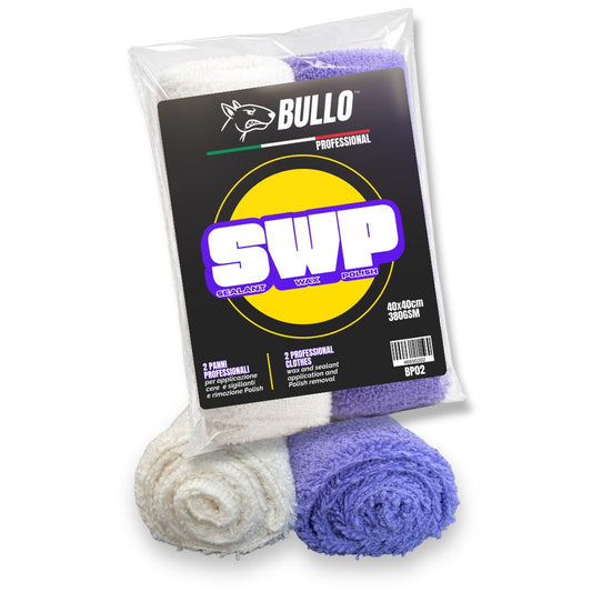 BULLO SWP | x2 Panni professionali a pelo lungo per protettivi e rimozione polish